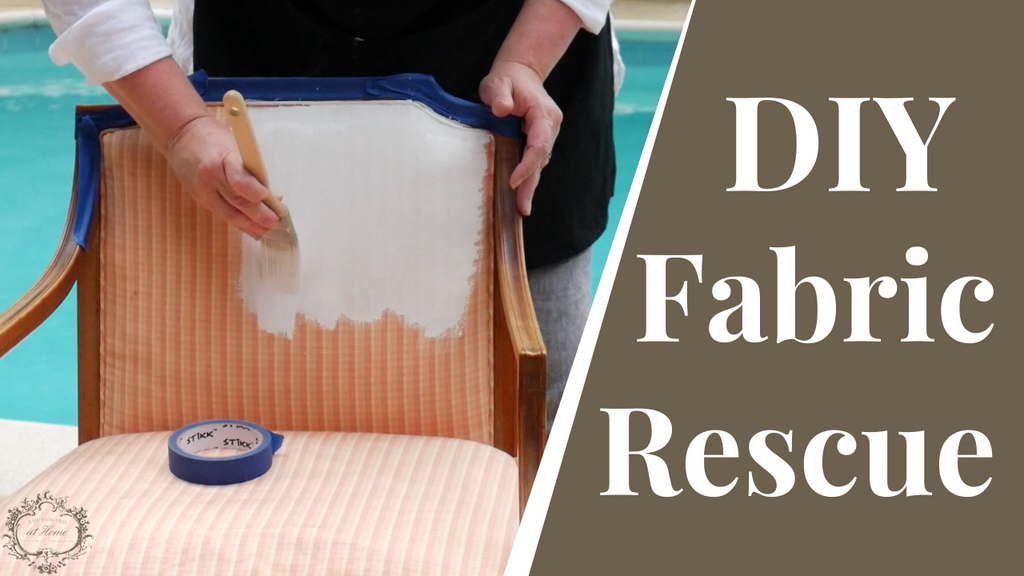 DIY Upholstery Rescue, Easily Paint Fabric