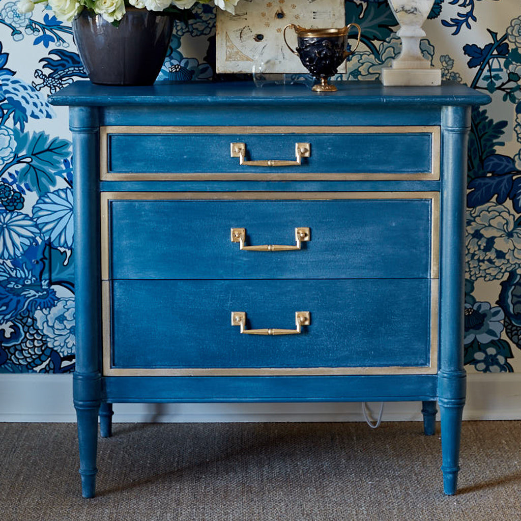 DIY Blue and Gold Dresser Makeover Amy Howard At Home DIY Blue and Gold Dresser Makeover Amy Howard At Home