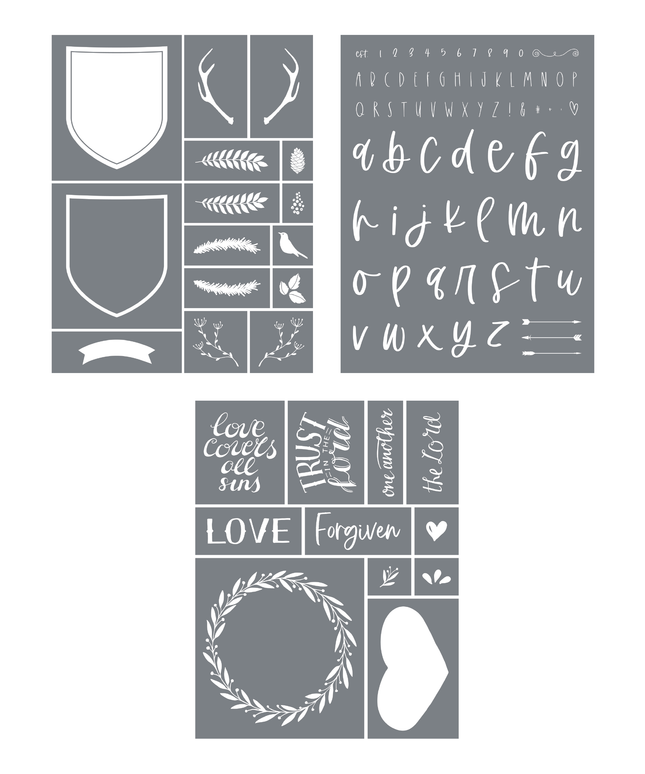 Alphabet Stencil Bundle