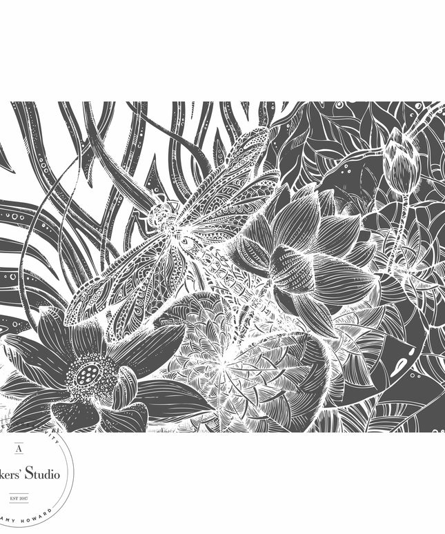 Polynesian Dragonfly - Mesh Stencil 12x18
