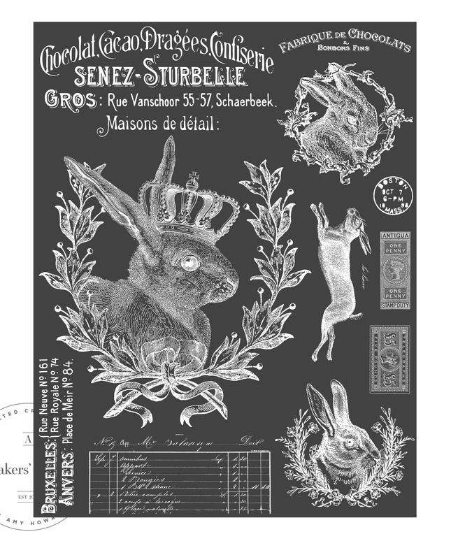 Bon Bon Bunny - Mesh Stencil 8.5x11