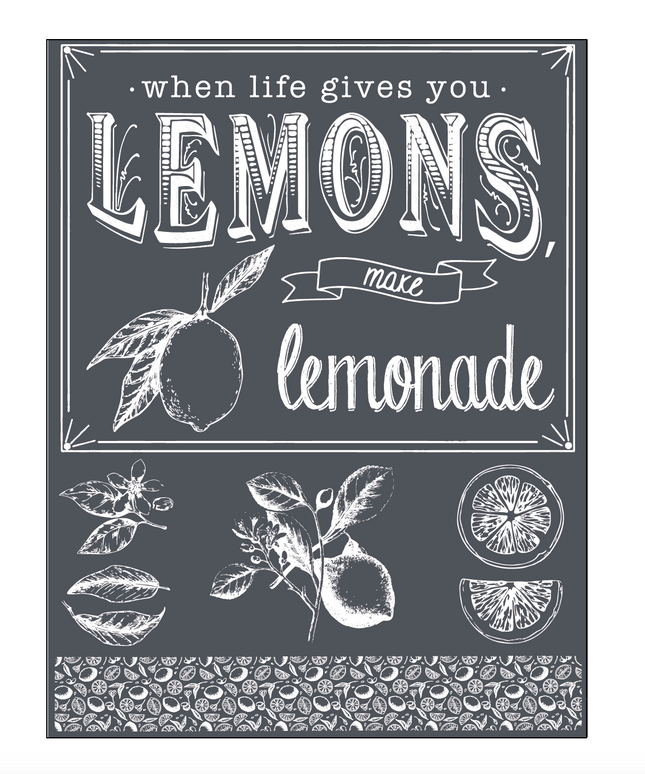 When Life Gives You Lemons - Mesh Stencil 8.5x11