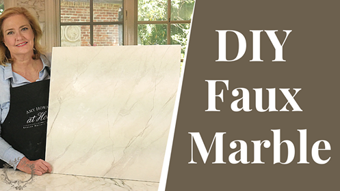 Create a Faux Carrara Marble Finish