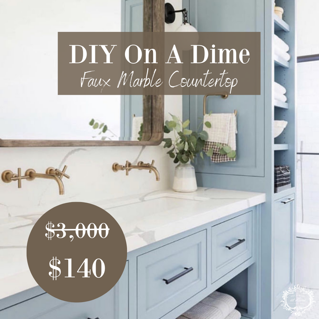 DIY On A Dime Series: Marble Counter Tops