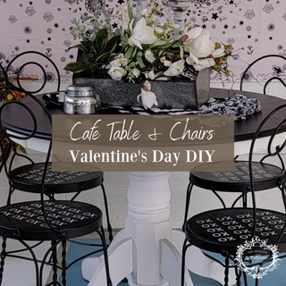 Cafe Table and Chairs | Valentine's Day DIY