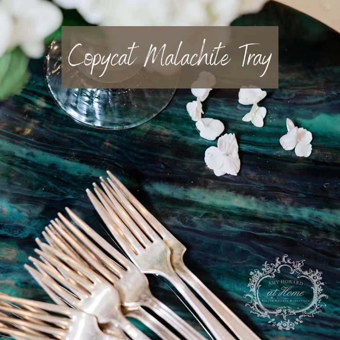 Copycat Malachite Tray