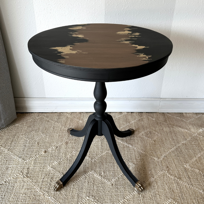 DIY Gold Leaf Table Makeover: From Thrifted Find to Luxury Accent