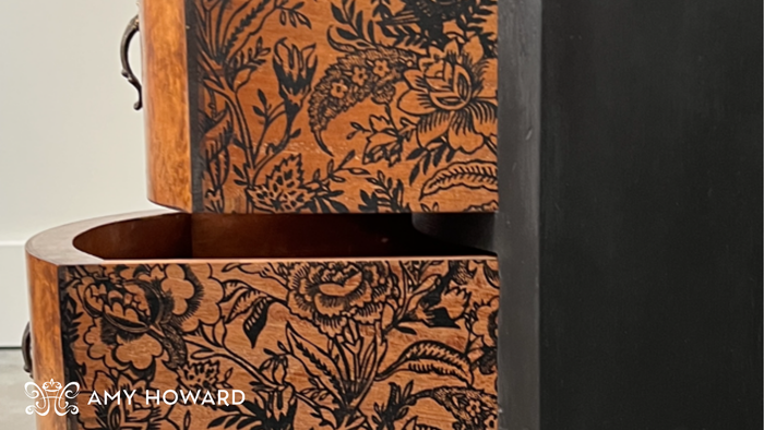 Transform a Thrifted Burl Wood Vanity