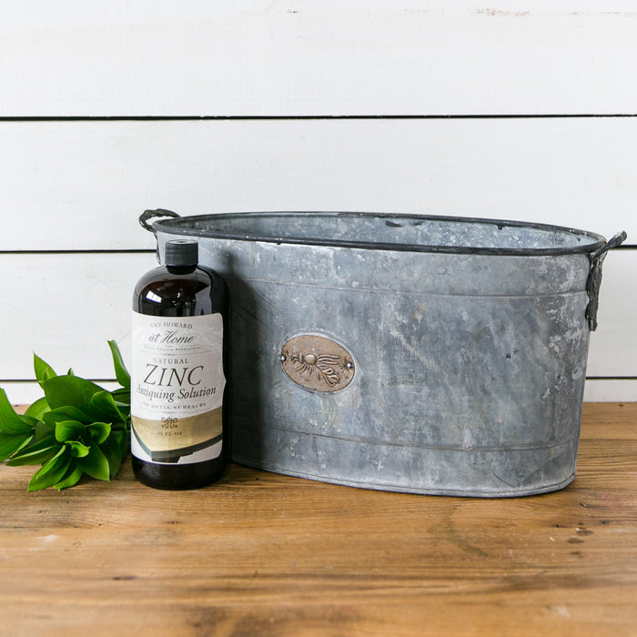 Zinc Antiquing Solution & Galvanized Metal