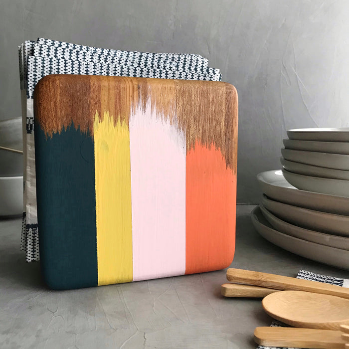 DIY Abstract Napkin Holder | Using One Step Paint