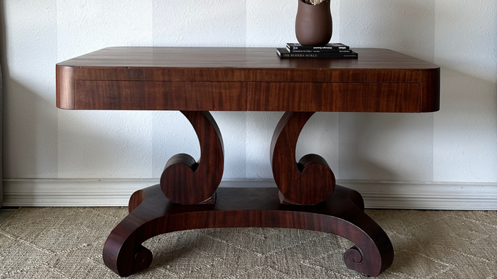 How to Refresh a Vintage Table Using Gel Stain and Furniture Tonic