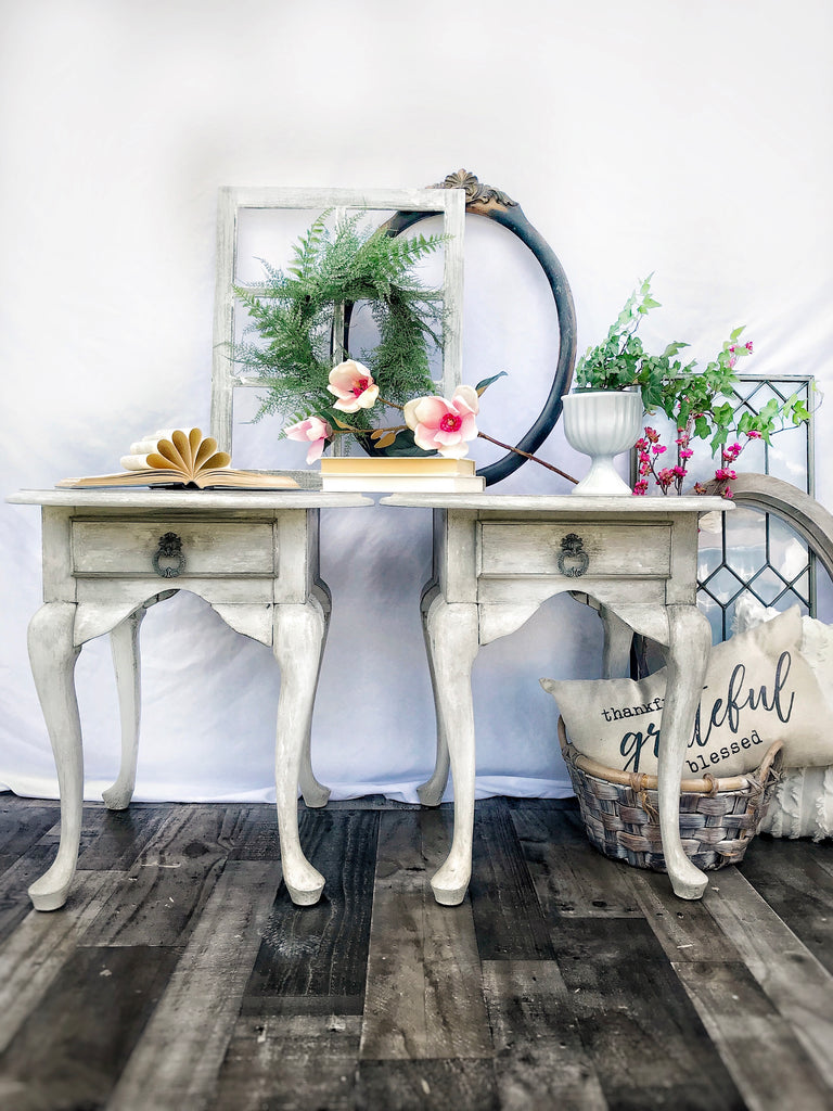 How To: Cracked Gesso End Tables With A Custom Wax