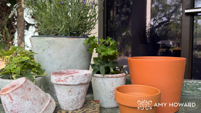 How to Limewash Clay Pots for a Vintage Garden Look