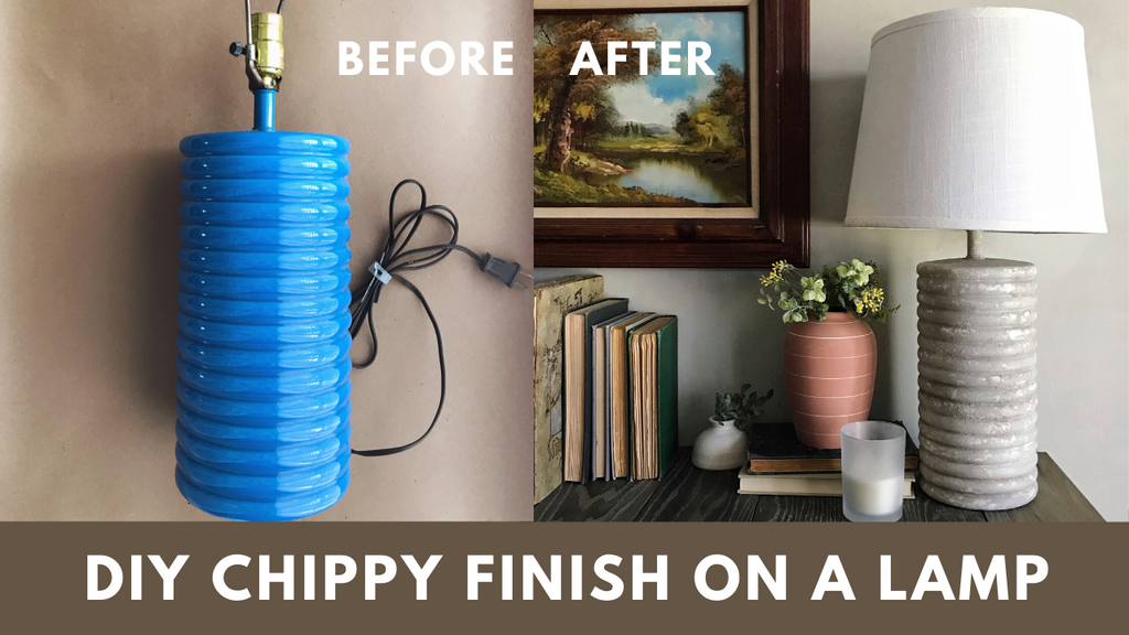 DIY Chippy Finish Lamp
