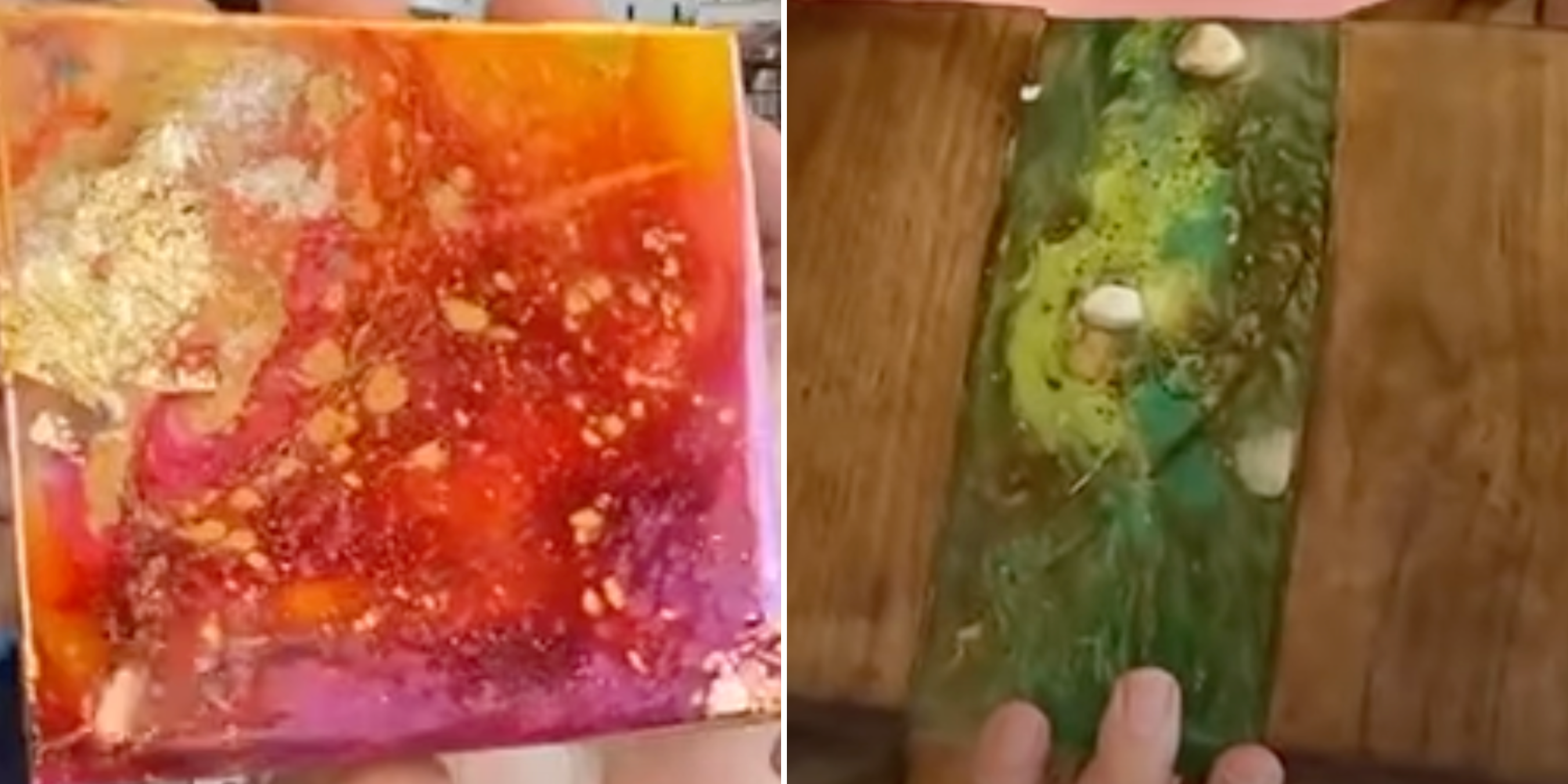 How to Make Vibrant Resin Charcuterie Boards and Coasters
