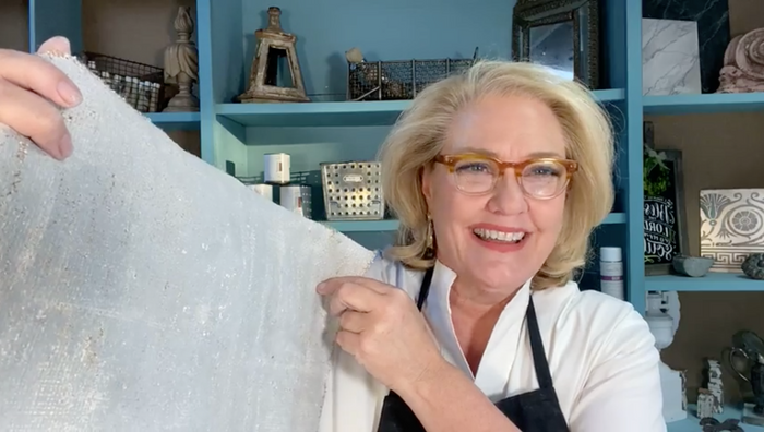 Venetian Plaster On Burlap