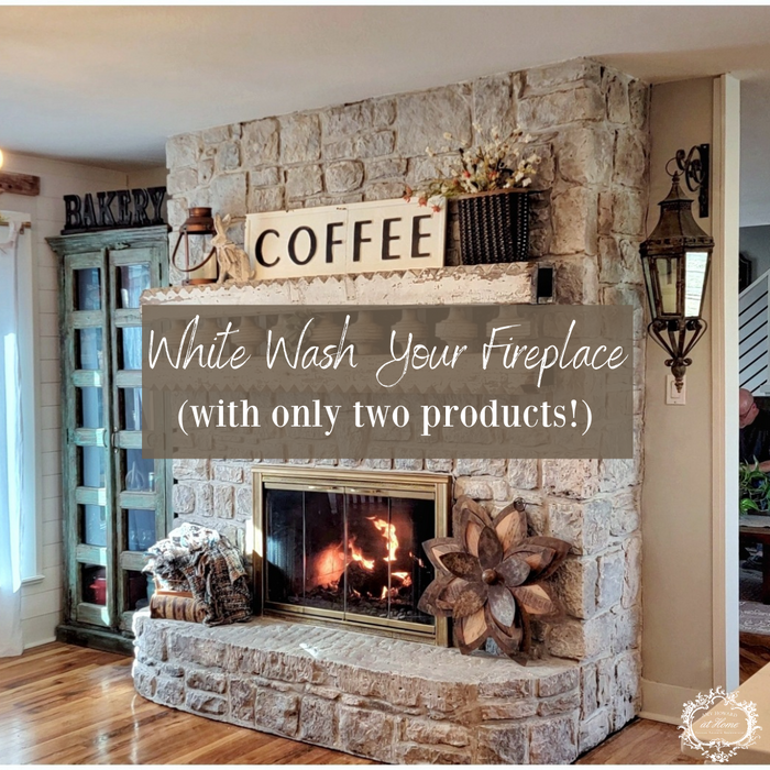 How To White Wash Your Brick Fireplace