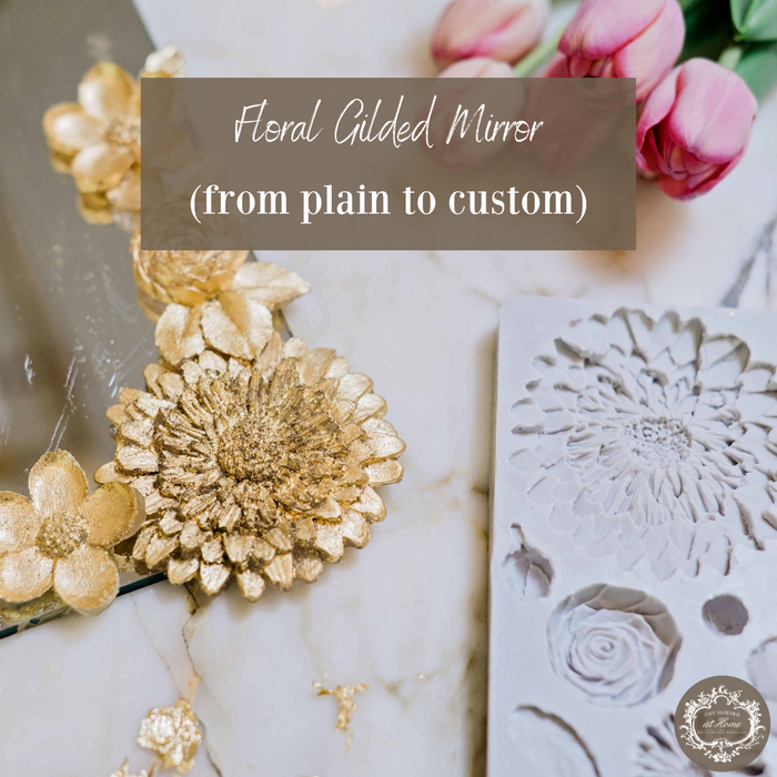 Floral Gilded Mirror