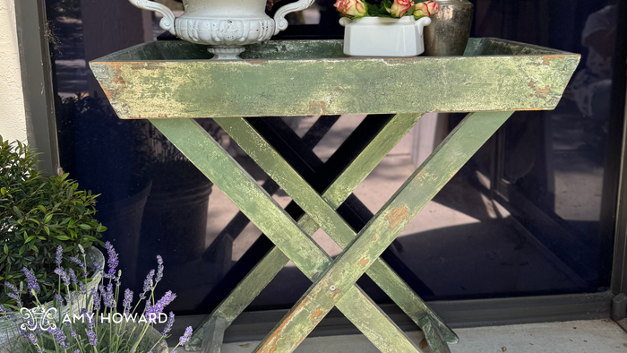 How to Create a Farmcore Vintage Garden Table