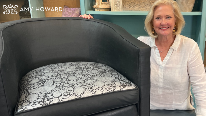 Transforming Thrifted Furniture into Stunning Pieces with Painted Fabric