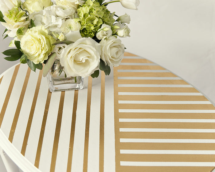 PAINTED AND GILDED TABLE