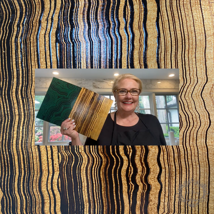 Create Gorgeous, Unique Stone-Like Finishes With Gold Leaf & Gel Stain