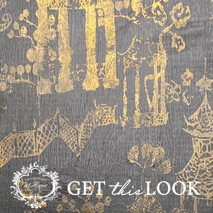GET THIS LOOK | DIY Painted Chinoiserie Furniture Finish