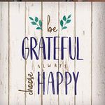 Wreath Trio Grateful - Mesh Stencil 12x12