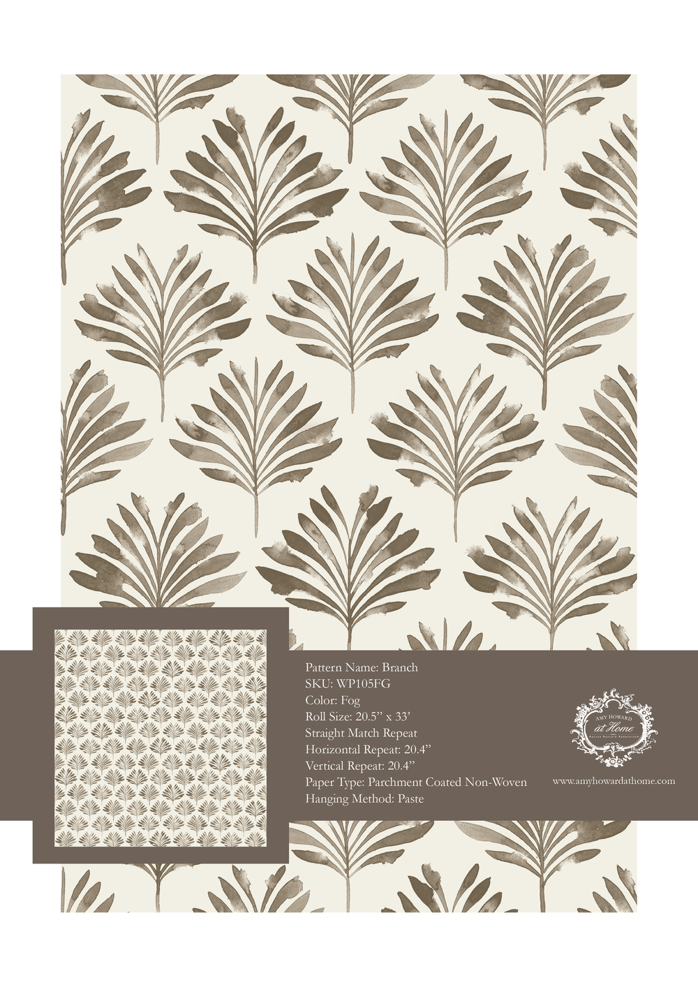 Branch Wallpaper - Sample Memo 8.5"x11"