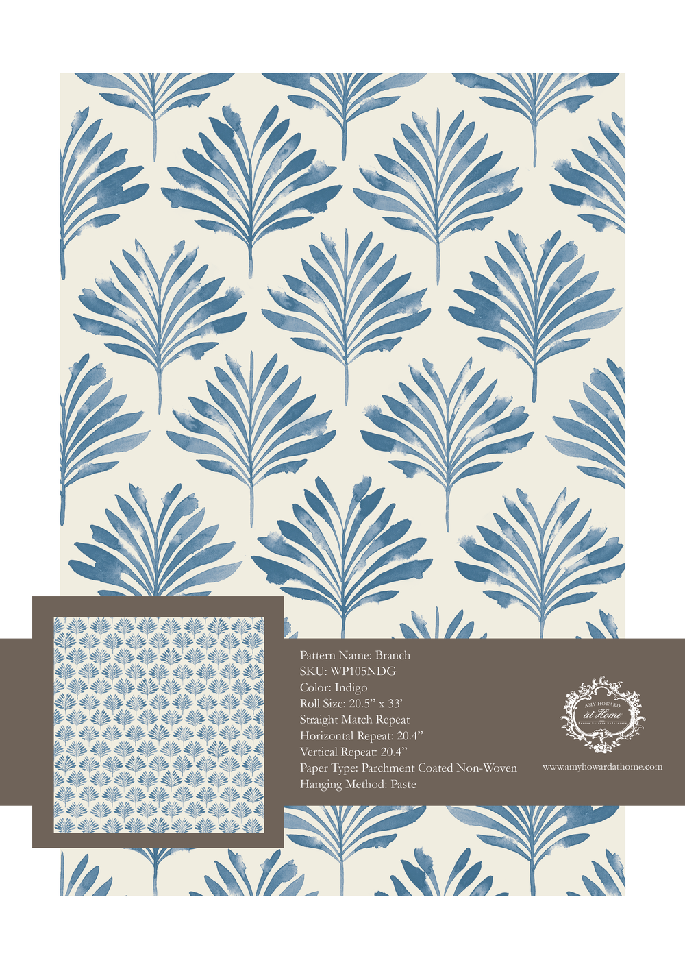 Branch Wallpaper - Sample Memo 8.5"x11"