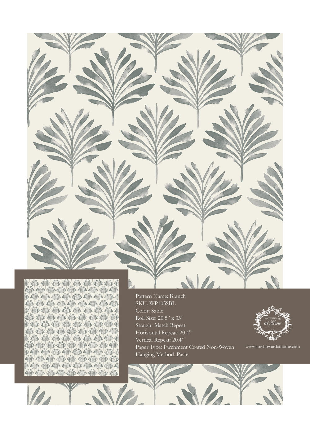 Branch Wallpaper - Sample Memo 8.5"x11"