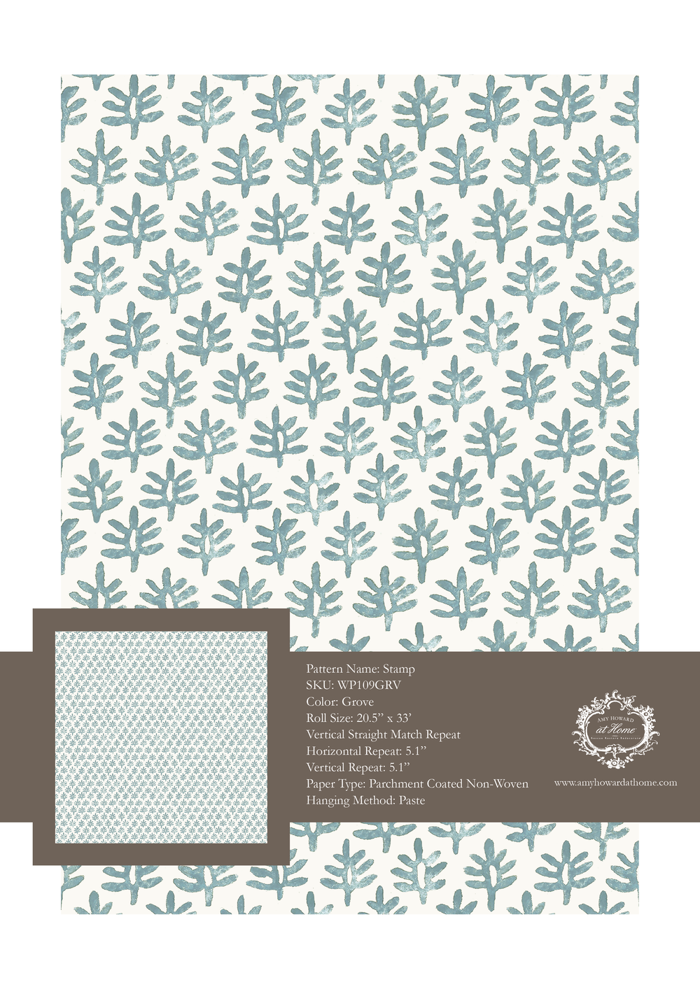 Stamp Wallpaper - Sample Memo 8.5"x11"