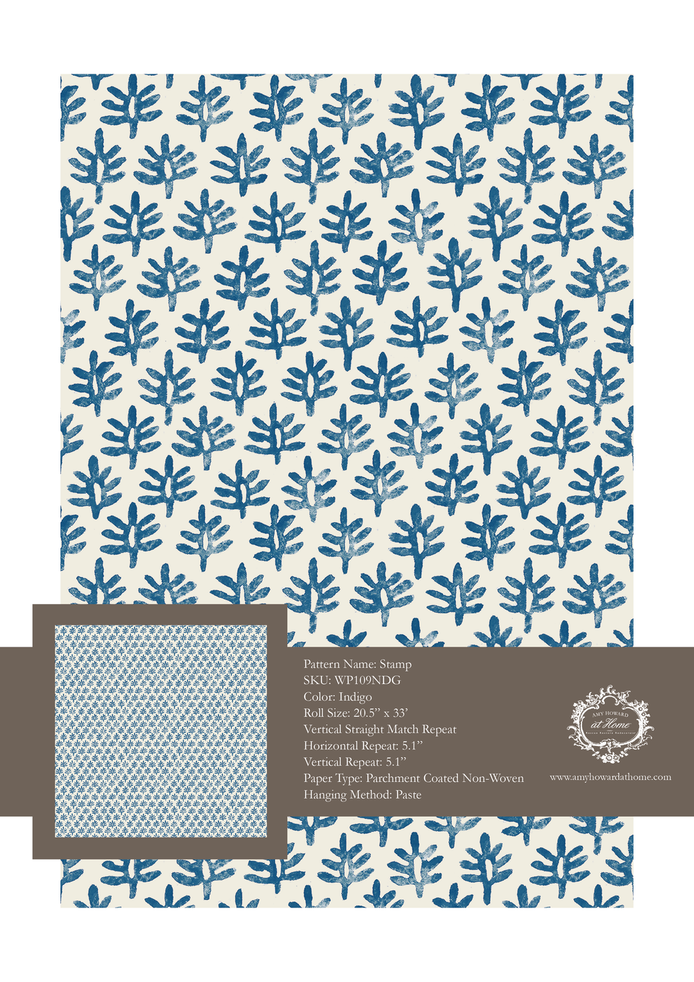 Stamp Wallpaper - Sample Memo 8.5"x11"