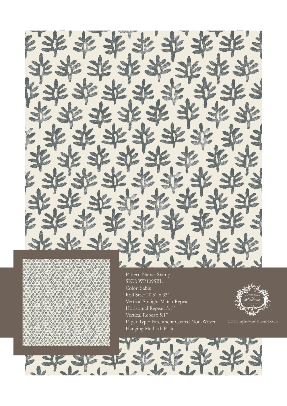 Stamp Wallpaper - Sample Memo 8.5"x11"