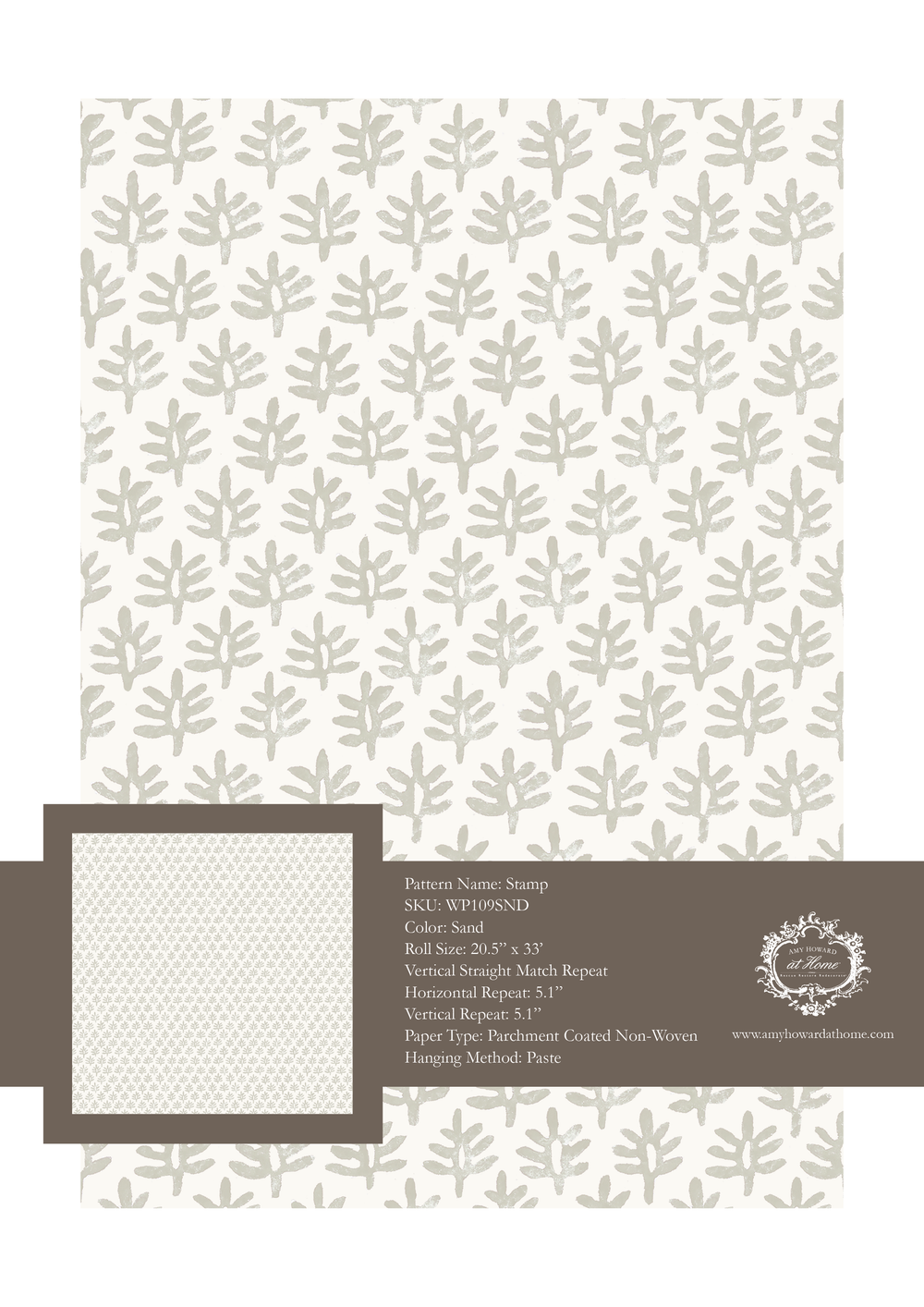 Stamp Wallpaper - Sample Memo 8.5"x11"