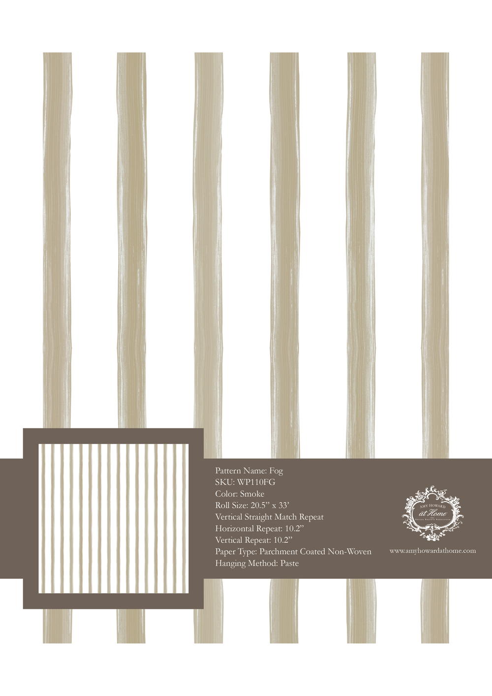 Stripe Wallpaper - Sample Memo 8.5"x11"