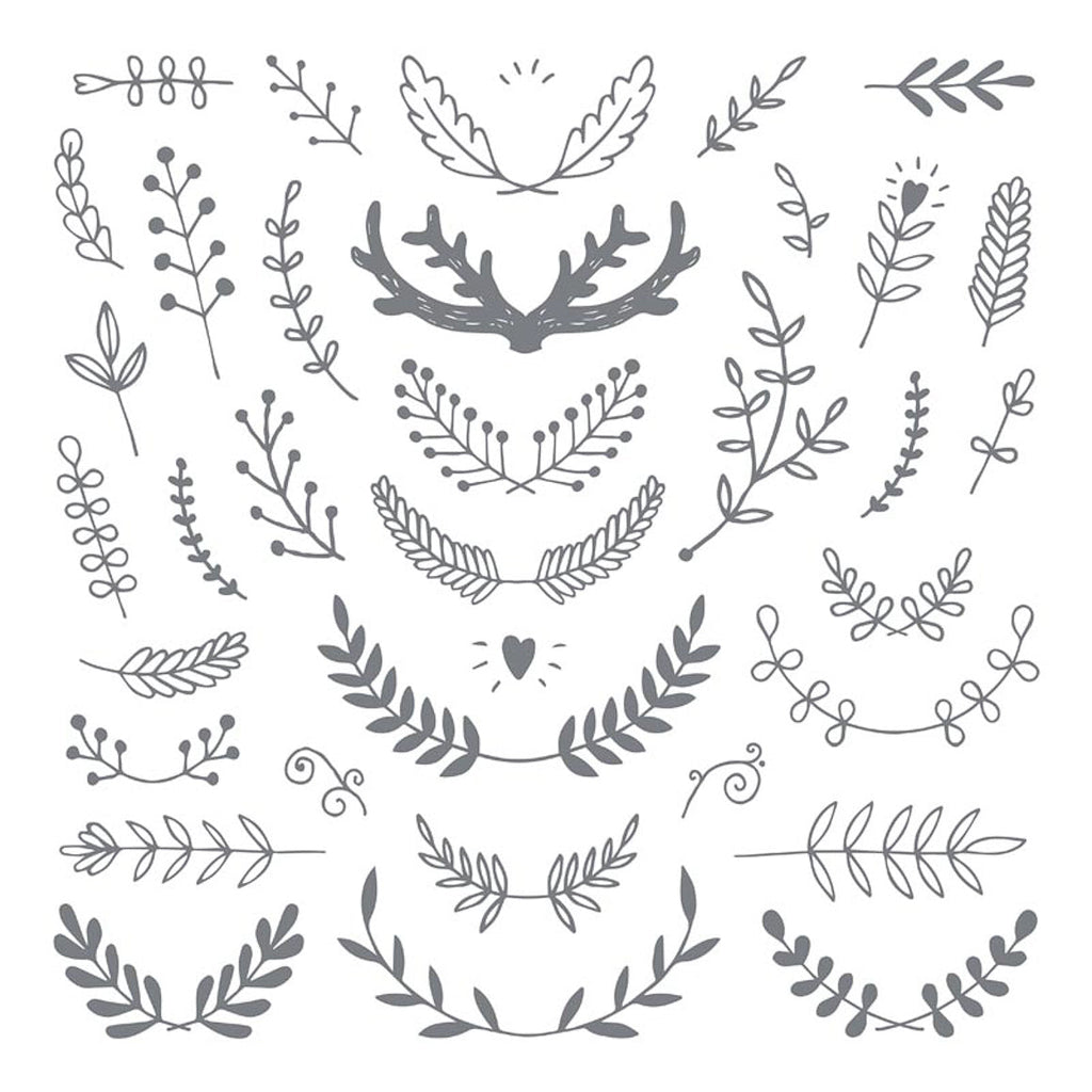 Clear Stamp - Antler & Branches - 12x12