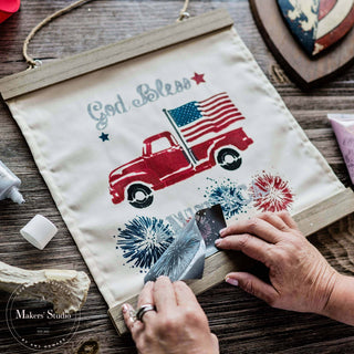 Americana - Mesh Stencil 12x18