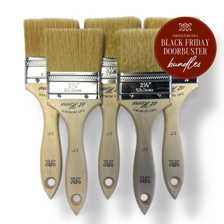 Amy Howard at Home 5-pack of 2.5 inch natural chip brushes – Black Friday Doorbuster Bundle
