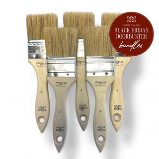 Amy Howard at Home 5-pack of 2 inch natural chip brushes – Black Friday Doorbuster Bundle