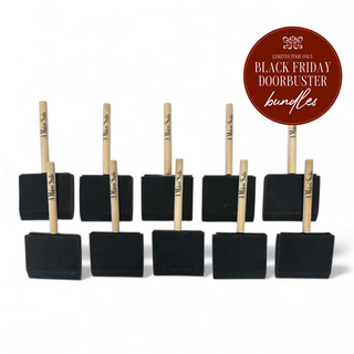 Amy Howard at Home 10-pack of 3 inch rectangle foam brushes – Black Friday Doorbuster Bundle