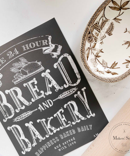 Bread Bakery - Mesh Stencil 8.5x11