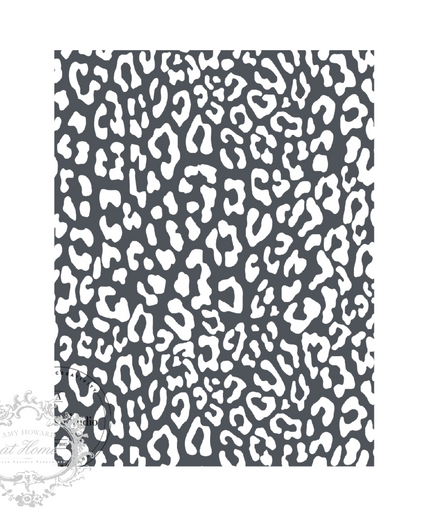 Cheetah Pattern - Mesh Stencil 8.5x11