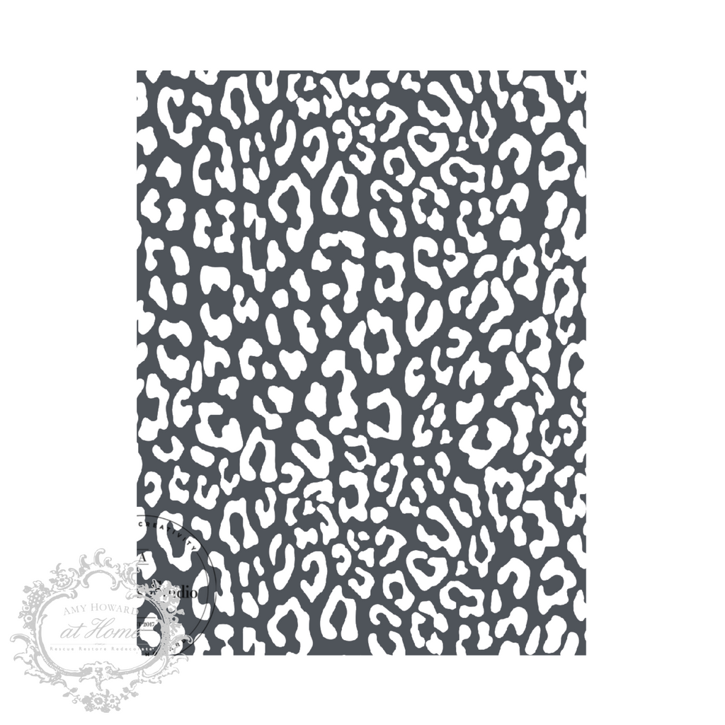 Cheetah Pattern - Mesh Stencil 8.5x11