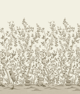 Cherbourg Chinoiserie Mural Wallpaper - Sample Memo 8.5"x11"