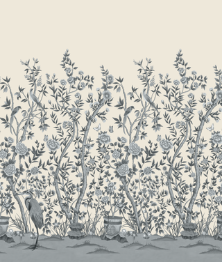 Cherbourg Chinoiserie Mural Wallpaper - Sample Memo 8.5"x11"