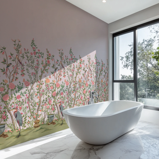 Cherbourg Chinoiserie Mural Wallpaper - Sample Memo 8.5"x11"