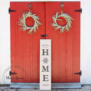 Christmas Home - Mesh Stencil 12x12