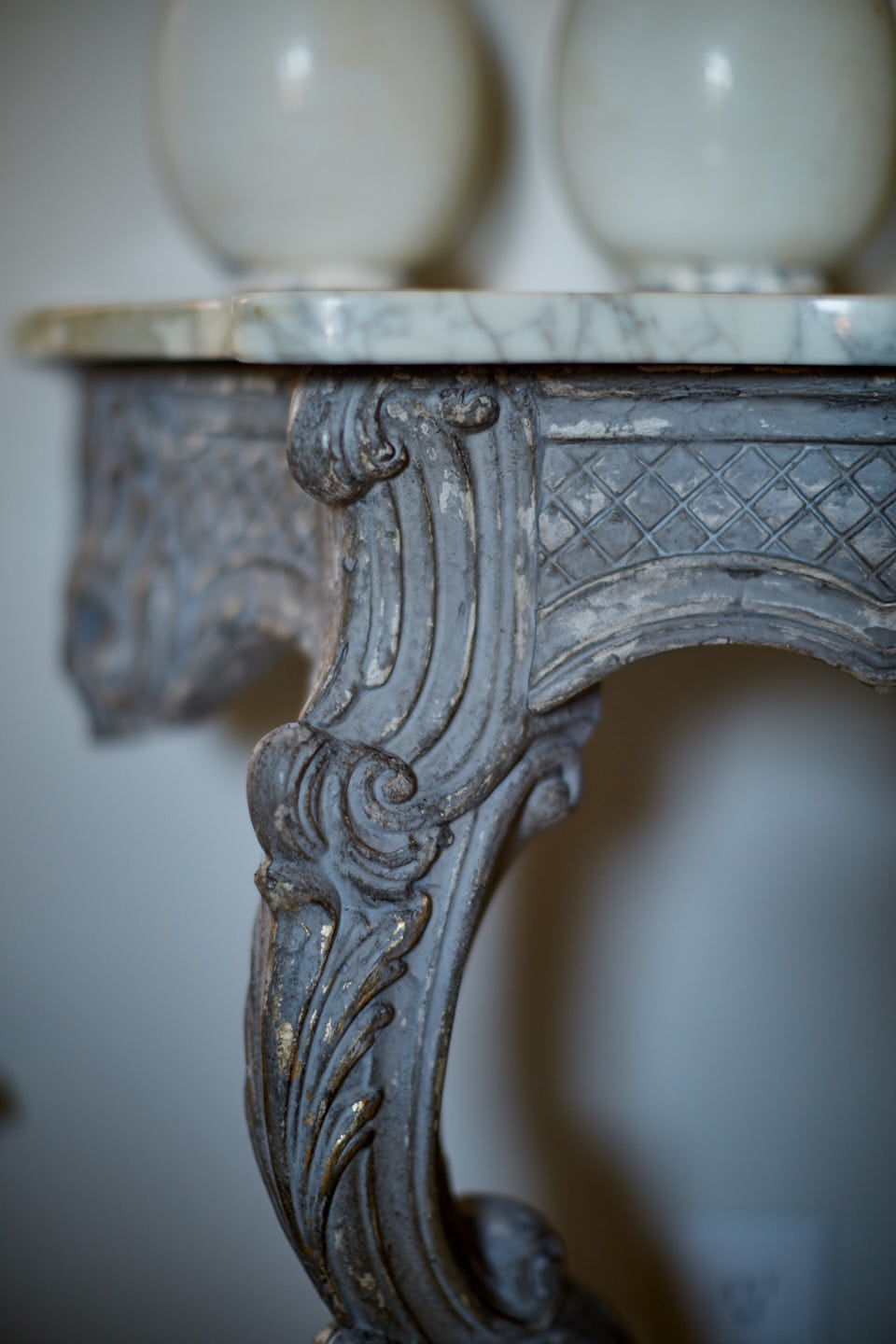 Textured patina created with Dust of Ages over Toscana Milk Paint antique finish furniture aged patina