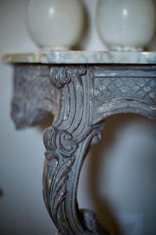 Textured patina created with Dust of Ages over Toscana Milk Paint